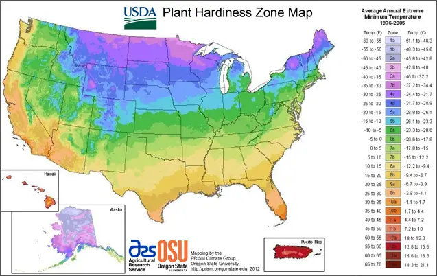 U.S. Plant Hardiness Zones